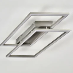 Plafonnier Veyrier LED Acier brossé, 2 lumières