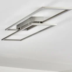Plafonnier Veyrier LED Acier brossé, 2 lumières