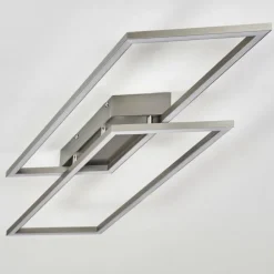 Plafonnier Veyrier LED Acier brossé, 2 lumières