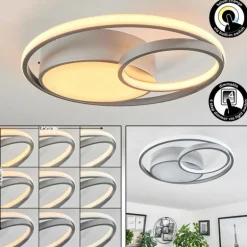 Plafonnier Vignier LED Titane, 1 lumière