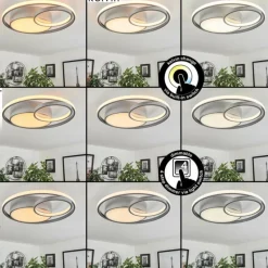 Plafonnier Vignier LED Titane, 1 lumière