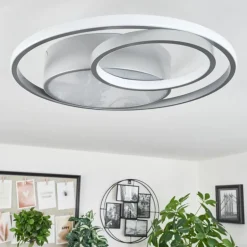 Plafonnier Vignier LED Titane, 1 lumière