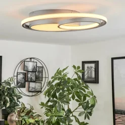 Plafonnier Vignier LED Titane, 1 lumière