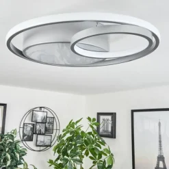 Plafonnier Vignier LED Titane, 1 lumière