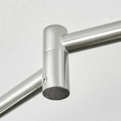 Plafonnier Villenauxe LED Nickel mat, 6 lumières