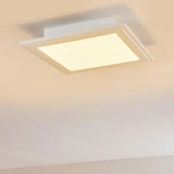 Plafonnier Voisines LED Blanc, 1 lumière, Télécommandes, Changeur de couleurs