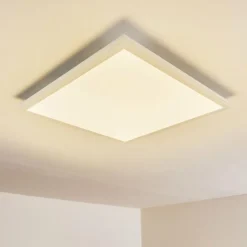 Plafonnier Voisines LED Blanc, 1 lumière, Télécommandes, Changeur de couleurs