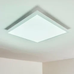 Plafonnier Voisines LED Blanc, 1 lumière, Télécommandes, Changeur de couleurs