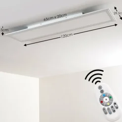 Plafonnier Voisines LED Blanc, 1 lumière, Télécommandes, Changeur de couleurs