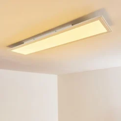 Plafonnier Voisines LED Blanc, 1 lumière, Télécommandes, Changeur de couleurs