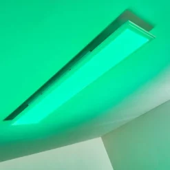 Plafonnier Voisines LED Blanc, 1 lumière, Télécommandes, Changeur de couleurs