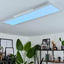 Plafonnier Voisines LED Blanc, 1 lumière, Télécommandes