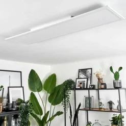 Plafonnier Voisines LED Blanc, 1 lumière, Télécommandes