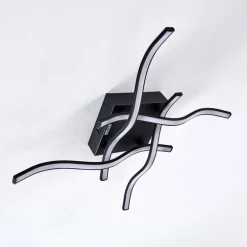 Plafonnier Voltti LED Noir, 4 lumières