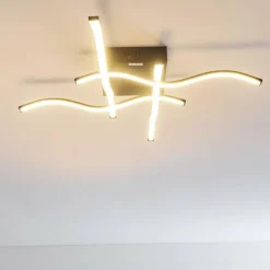 Plafonnier Voltti LED Noir, 4 lumières