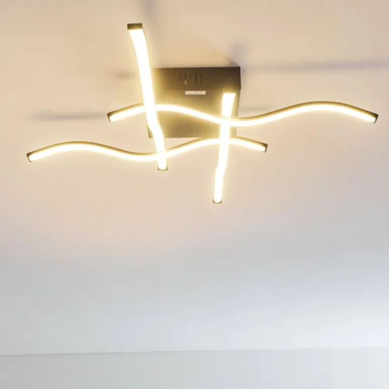 Plafonnier Voltti LED Noir, 4 lumières