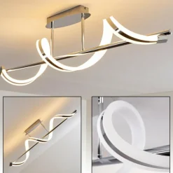 Plafonnier Vora LED Chrome, 1 lumière