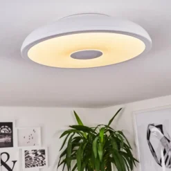 Plafonnier Vully Blanc, 1 lumière, Changeur de couleurs