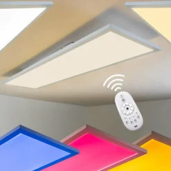 Plafonnier WABOS LED Blanc, 1 lumière, Télécommandes, Changeur de couleurs