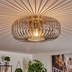 Plafonnier Wemude Argenté, 1 lumière