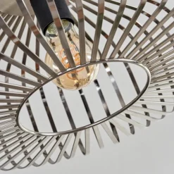 Plafonnier Wemude Argenté, 1 lumière