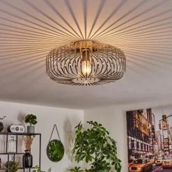 Plafonnier Wemude Argenté, 1 lumière