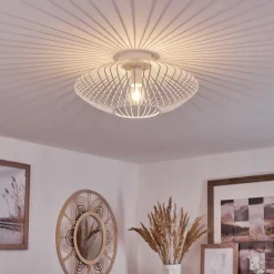 Plafonnier Wemude Blanc, 1 lumière