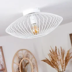 Plafonnier Wemude Blanc, 1 lumière