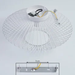 Plafonnier Wemude Blanc, 1 lumière