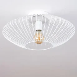 Plafonnier Wemude Blanc, 1 lumière