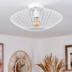 Plafonnier Wemude Blanc, 1 lumière