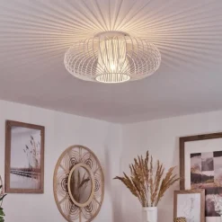 Plafonnier Wemude Blanc, 1 lumière