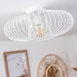 Plafonnier Wemude Blanc, 1 lumière