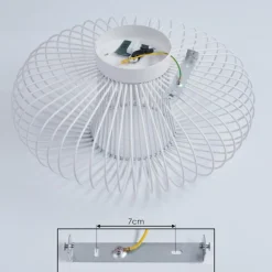 Plafonnier Wemude Blanc, 1 lumière