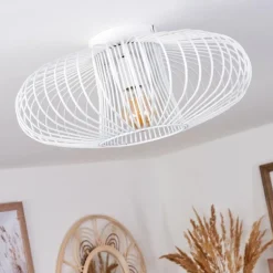 Plafonnier Wemude Blanc, 1 lumière