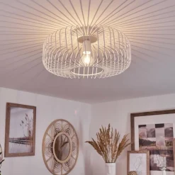 Plafonnier Wemude Blanc, 1 lumière