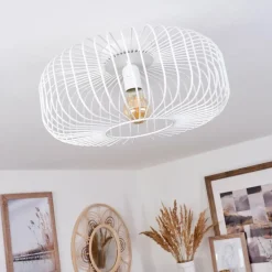 Plafonnier Wemude Blanc, 1 lumière