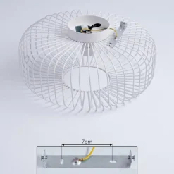 Plafonnier Wemude Blanc, 1 lumière