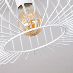 Plafonnier Wemude Blanc, 1 lumière