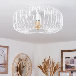 Plafonnier Wemude Blanc, 1 lumière