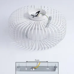 Plafonnier Wemude Blanc, 1 lumière