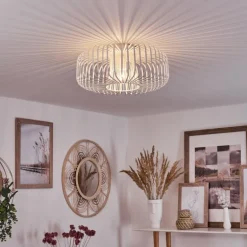 Plafonnier Wemude Blanc, 1 lumière