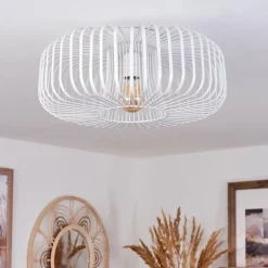 Plafonnier Wemude Blanc, 1 lumière