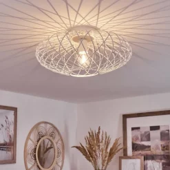 Plafonnier Wemude Blanc, 1 lumière