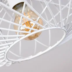 Plafonnier Wemude Blanc, 1 lumière