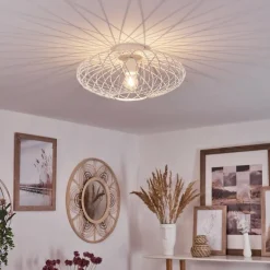 Plafonnier Wemude Blanc, 1 lumière