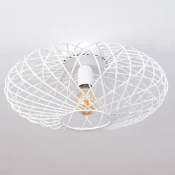 Plafonnier Wemude Blanc, 1 lumière