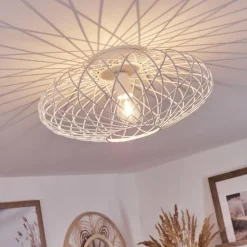 Plafonnier Wemude Blanc, 1 lumière