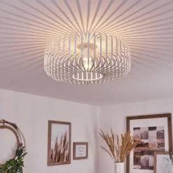 Plafonnier Wemude Blanc, 1 lumière