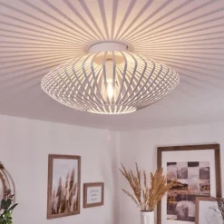 Plafonnier Wemude Blanc, 1 lumière